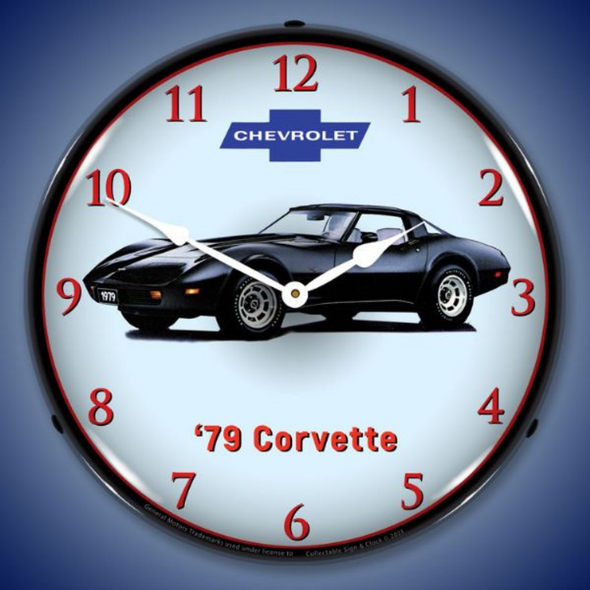 1979 C3 Corvette Lighted Wall Clock