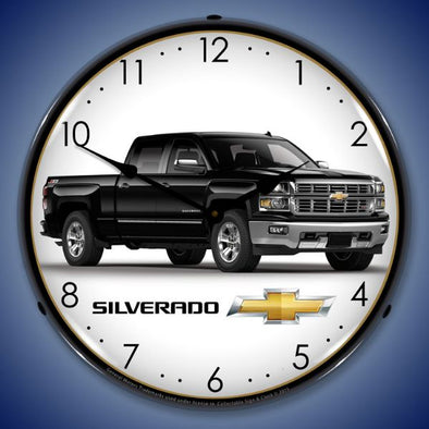 chevrolet-silverado-black-lighted-clock