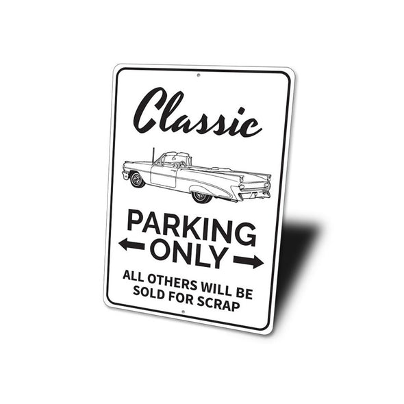 Classic Parking Only - Aluminum Sign