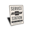 Personalized Chevy Service Station - Aluminum Sign