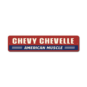 Chevy Chevelle American Muscle - Aluminum Sign