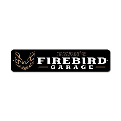 Personalized Pontiac Firebird Garage - Aluminum Street Sign