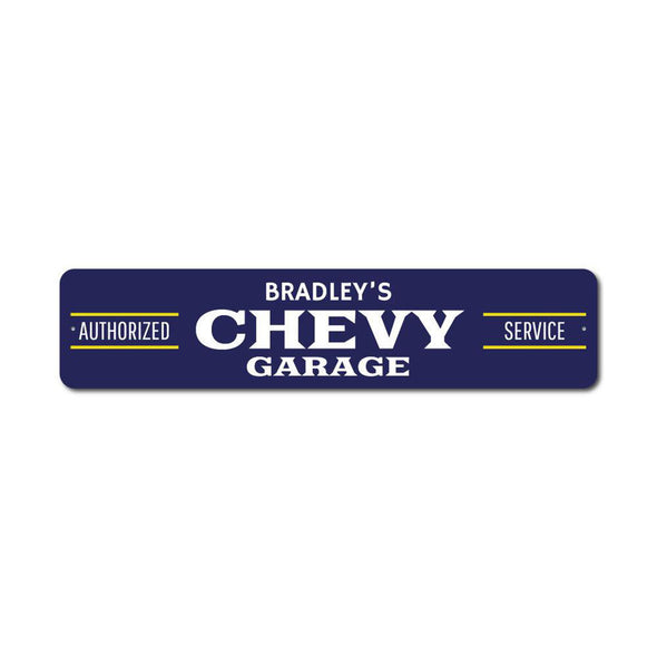 personalized-chevy-garage-authorized-service-aluminum-sign