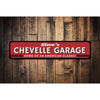 Personalized Chevy Chevelle Garage - Aluminum Sign