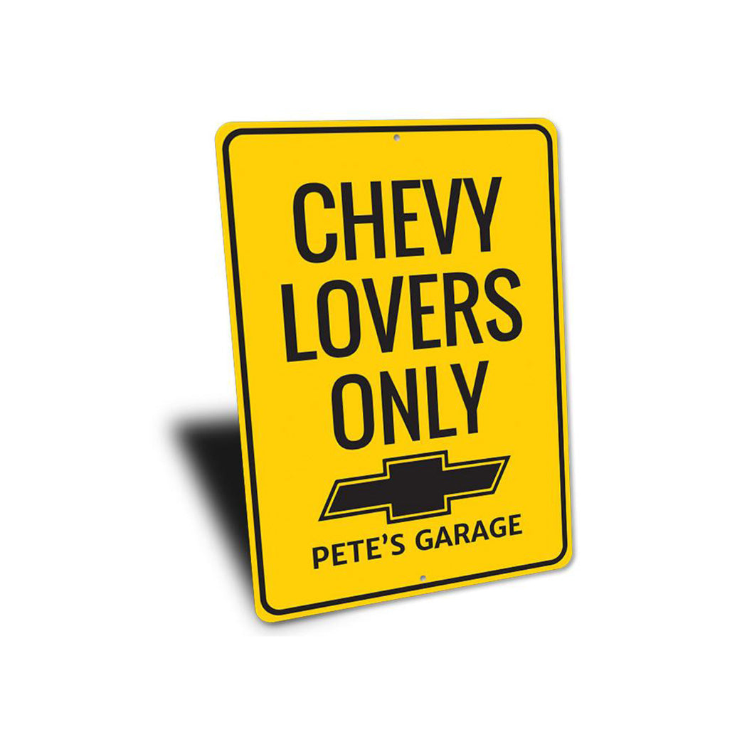 personalized-chevy-lovers-only-aluminum-sign