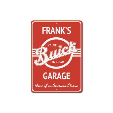 Personalized Buick Garage - Aluminum Sign