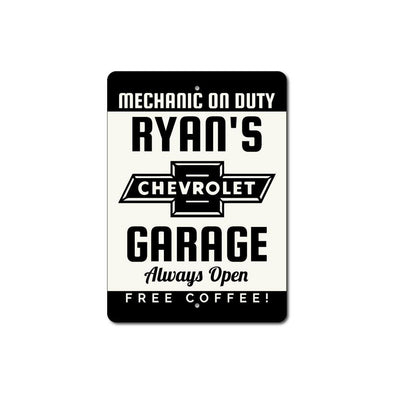 personalized-chevy-garage-aluminum-sign