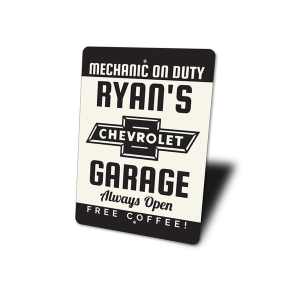 personalized-chevy-garage-aluminum-sign
