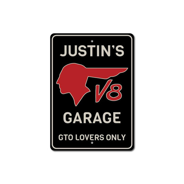 Personalized Pontiac GTO Lovers Only - Aluminum Sign