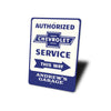 personalized-chevrolet-authorized-service-aluminum-sign