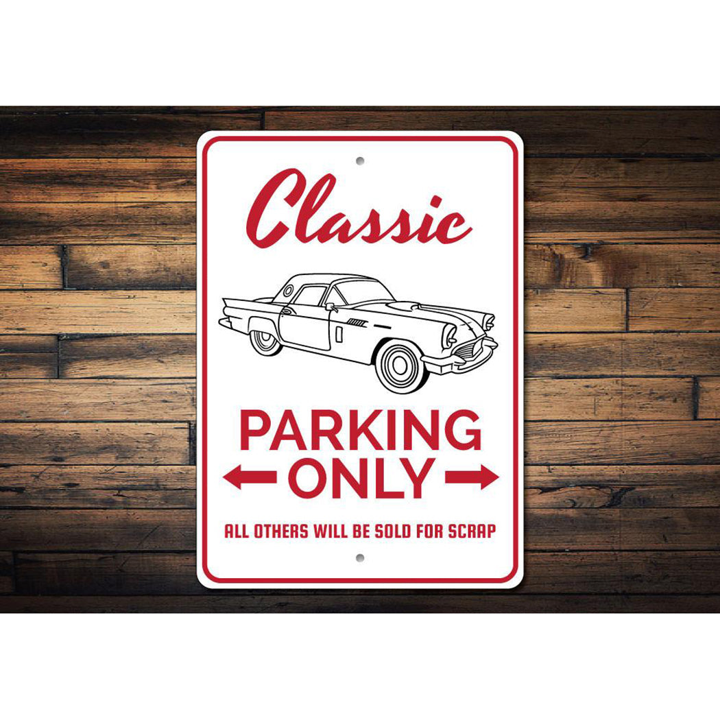 classic-car-parking-only-aluminum-sign