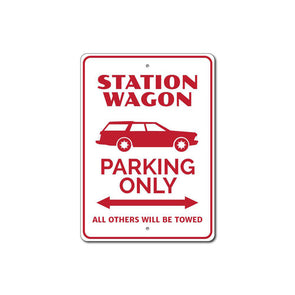 station-wagon-parking-only-aluminum-sign
