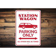 station-wagon-parking-only-aluminum-sign