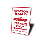 station-wagon-parking-only-aluminum-sign