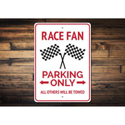 race-fan-parking-only-aluminum-sign