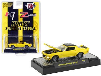 1970-chevrolet-camaro-z-28-rs-hurst-sunshine-special-yellow-with-black-stripes-limited-edition-to-6050-pieces-worldwide-1-64-diecast-model-car-by-m2-machines