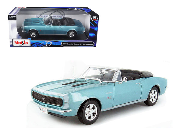 1967-chevrolet-camaro-ss-396-convertible-turquoise-1-18-diecast-model-car-by-maisto