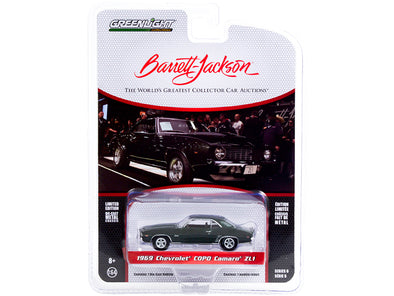 1969 Chevrolet COPO Camaro ZL1 Fathom Green (Lot #1402) Barrett Jackson "Scottsdale Edition" Series 6 1/64 Diecast Model Car by Greenlight