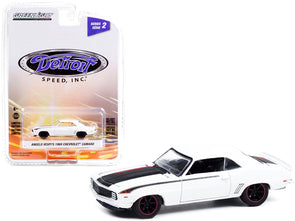 1969 Chevrolet Camaro (Angelo Vespi's) White with Black and Red Stripes "Detroit Speed Inc." Series 2 1/64 Diecast Model Car by Greenlight