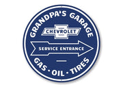 grandpas-garage-chevrolet-service-entrance-aluminum-sign