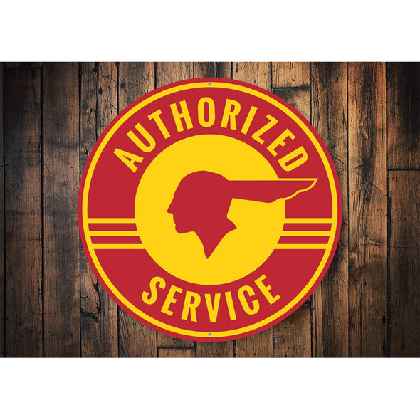 Pontiac Authorized Service - Aluminum Sign