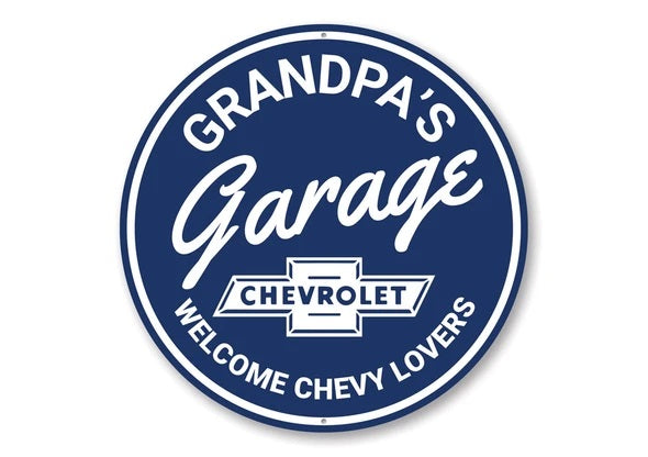 grandpas-garage-welcome-chevy-lovers-aluminum-sign