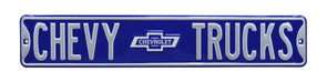 Chevy Trucks Bowtie Steel Street Sign