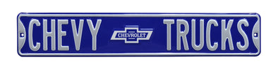 Chevy Trucks Bowtie Steel Street Sign