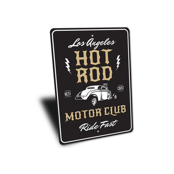 Personalized Hot Rod Motor Club - Aluminum Sign