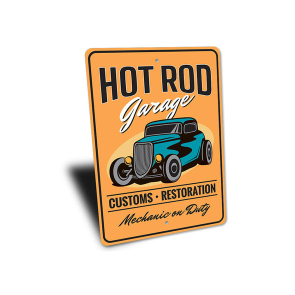 hot-rod-garage-mechanic-on-duty-aluminum-sign