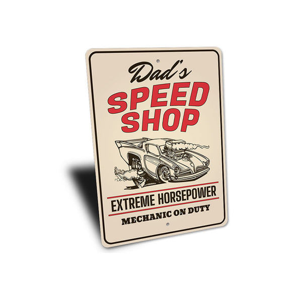 Personalized Speed Shop Extreme Horsepower - Aluminum Sign