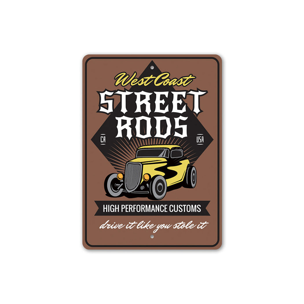 west-coast-street-rods-aluminum-sign