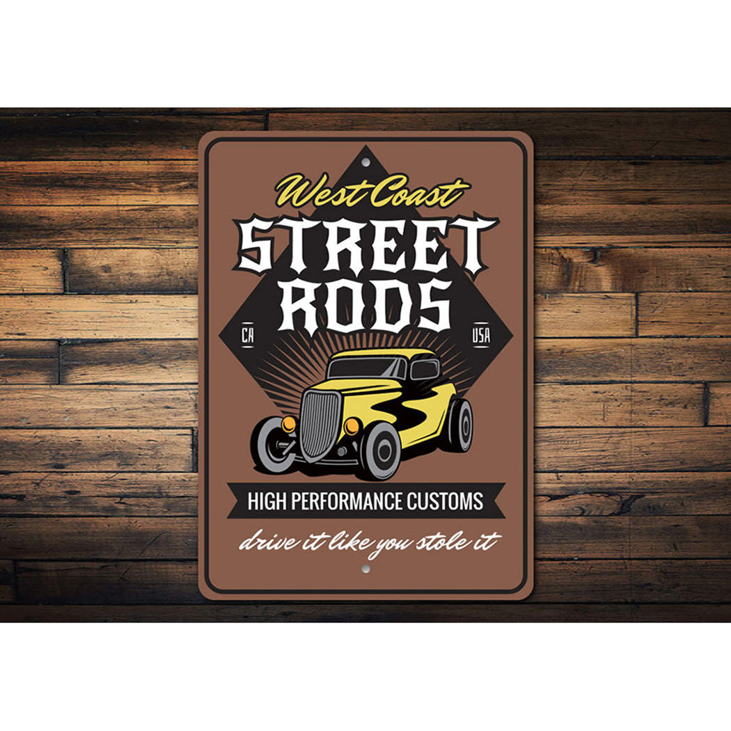 west-coast-street-rods-aluminum-sign