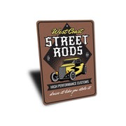 west-coast-street-rods-aluminum-sign