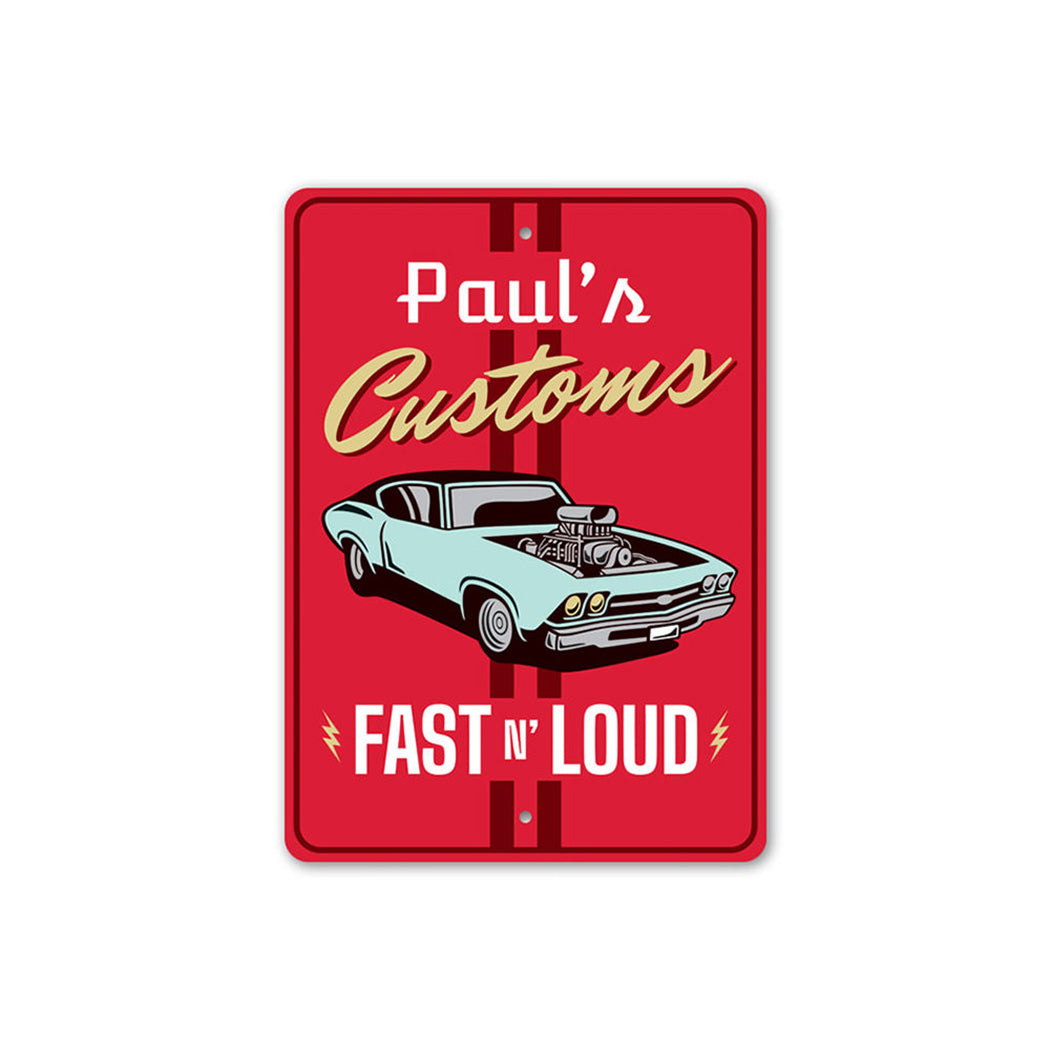 personalized-custom-garage-fast-n-loud-aluminum-sign