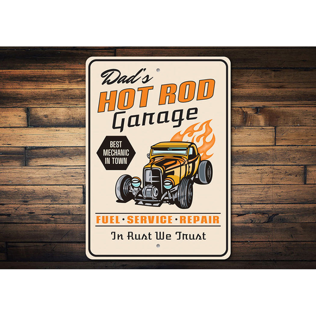 personalized-hot-rod-garage-aluminum-sign