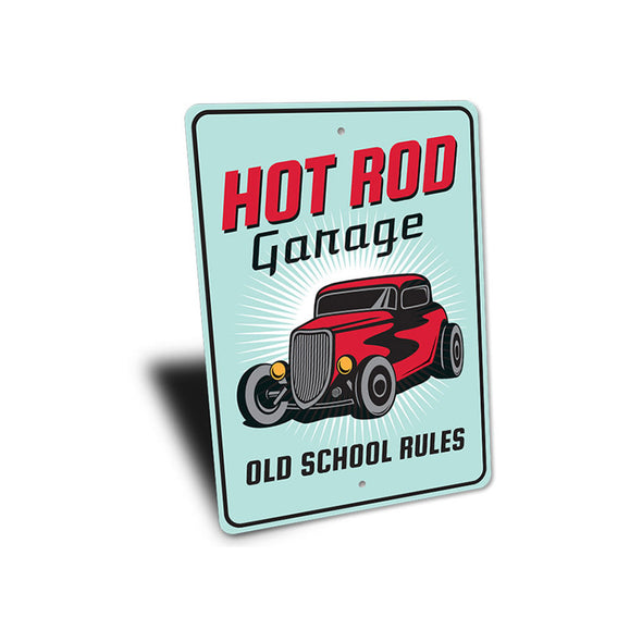 hot-rod-garage-old-school-rules-aluminum-sign