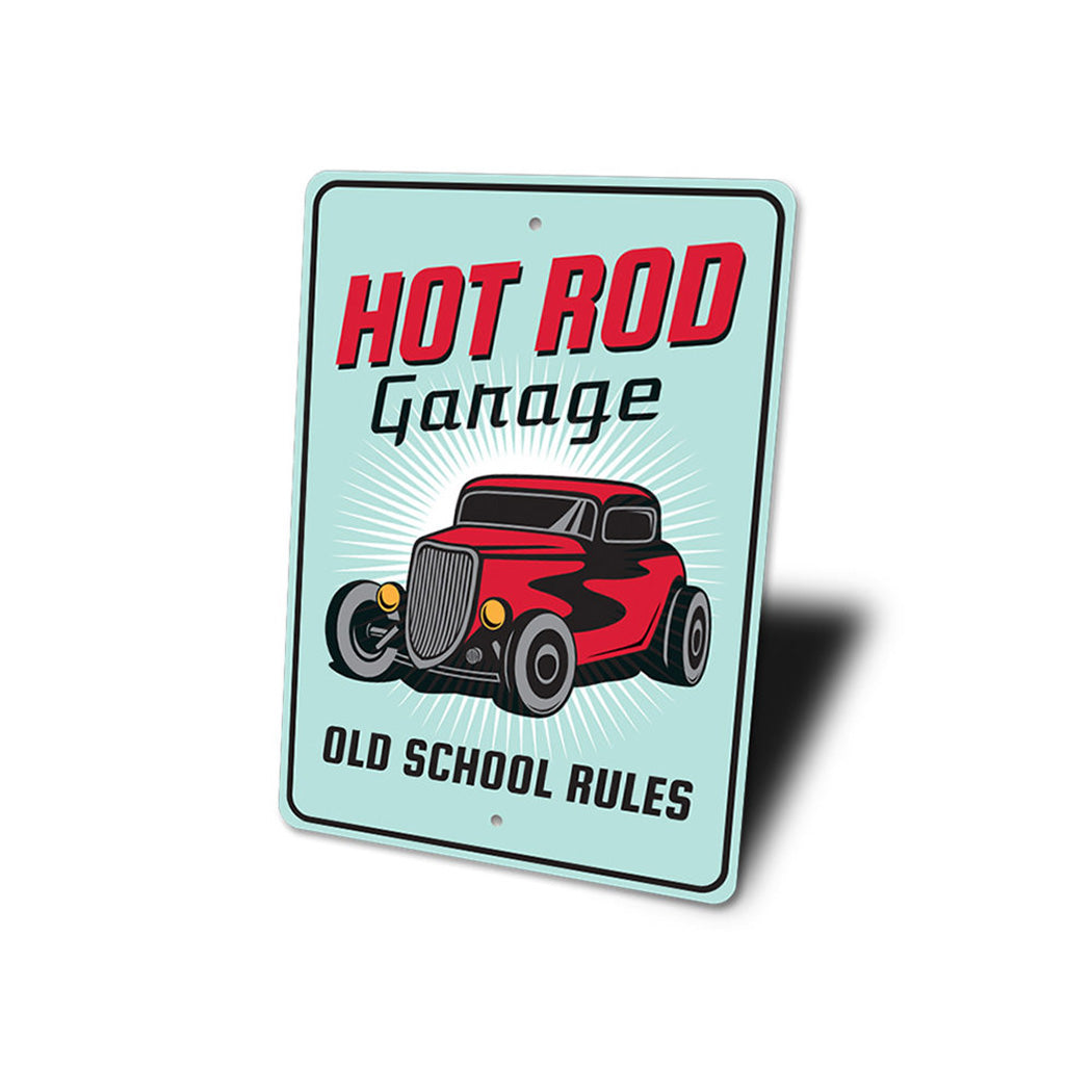 hot-rod-garage-old-school-rules-aluminum-sign