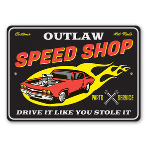 outlaw-speed-shop-aluminum-sign