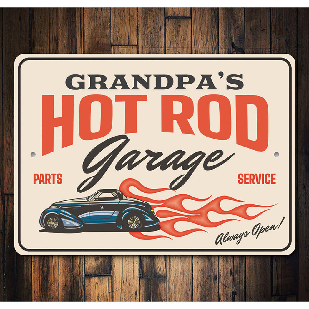 personalized-hot-rod-garage-parts-service-aluminum-sign