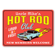 personalized-hot-rod-club-loud-fast-aluminum-sign