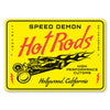 Personalized Speed Demon Hot Rods - Aluminum Sign