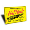Personalized Speed Demon Hot Rods - Aluminum Sign