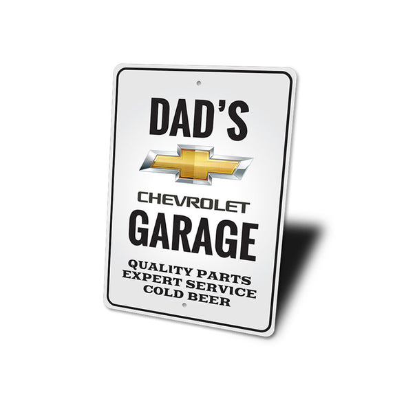 dads-chevrolet-garage-aluminum-sign