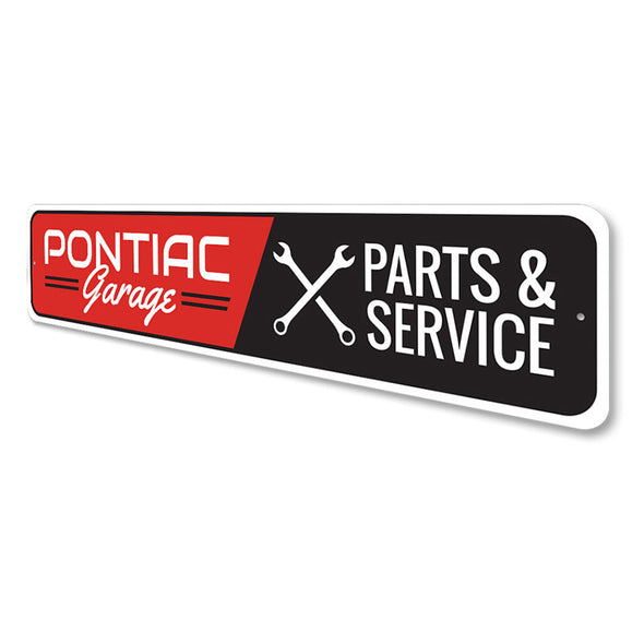 Pontiac Garage Parts & Service - Aluminum Street Sign