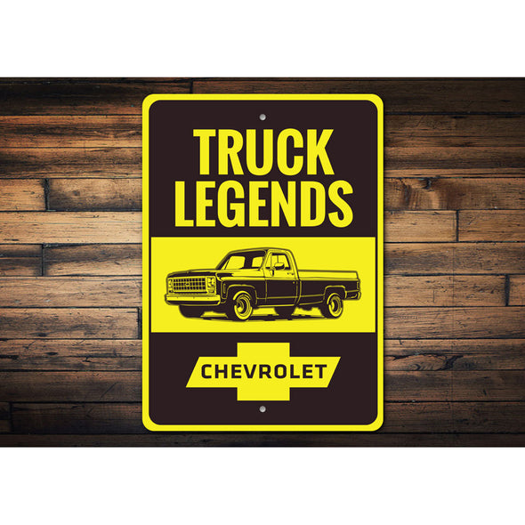 Chevrolet Truck Legends - Aluminum Sign