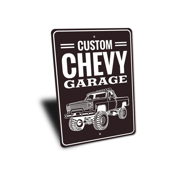 Custom Chevy Garage - Aluminum Sign