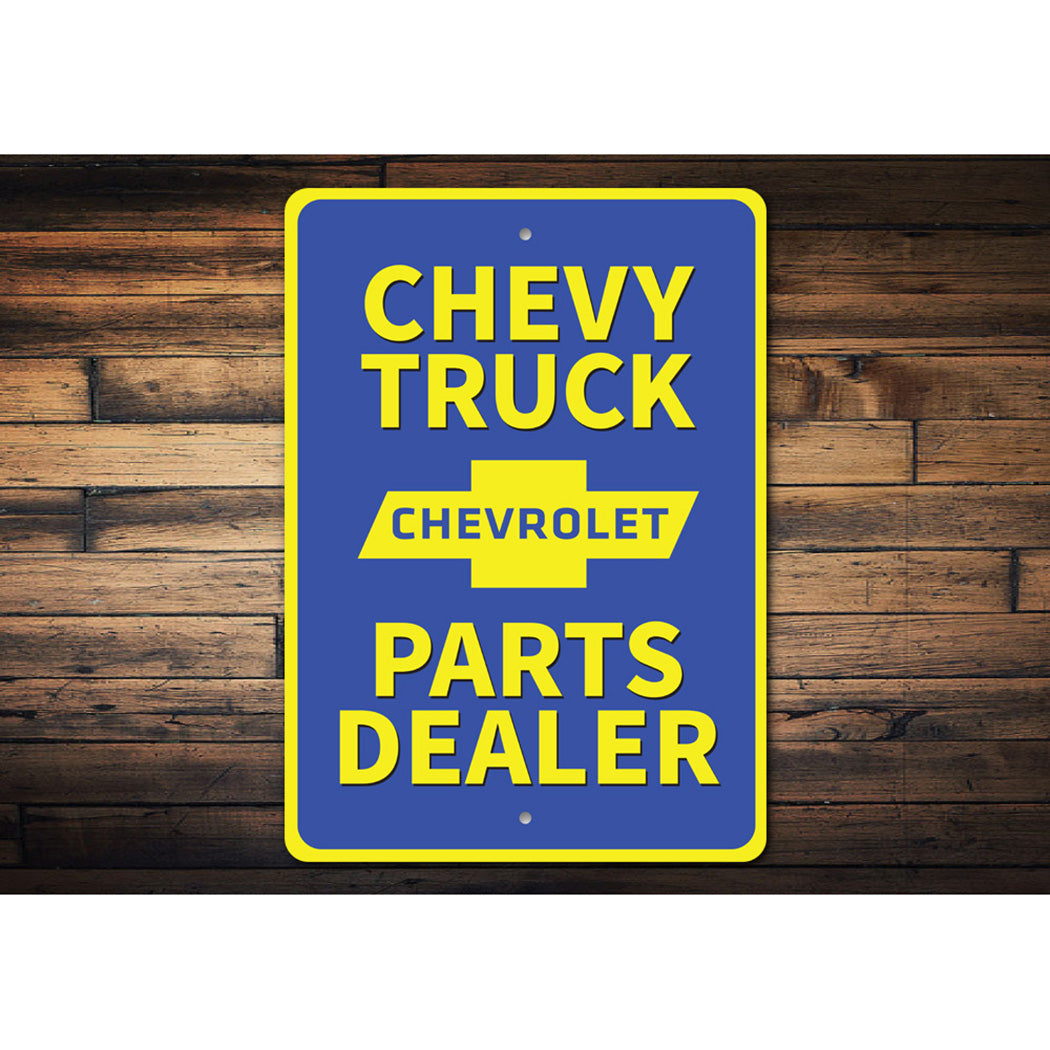 chevy-truck-parts-dealer-aluminum-sign