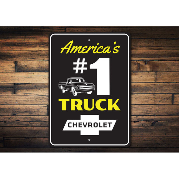 Chevrolet America's #1 Truck - Aluminum Sign