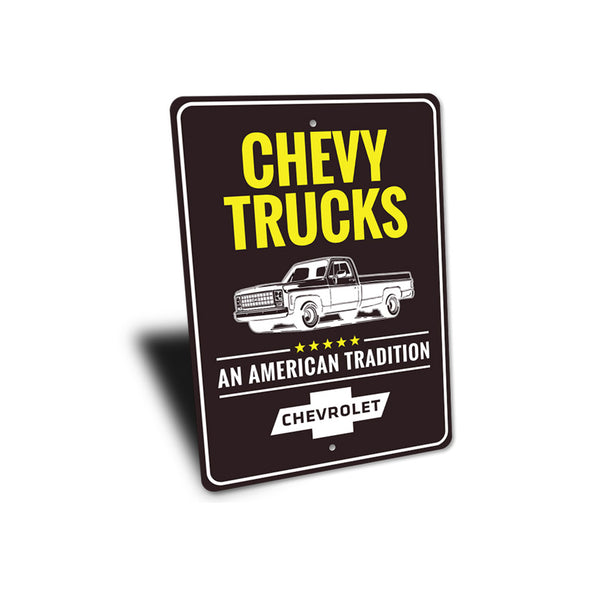 American Tradition Chevy Truck - Aluminum Sign